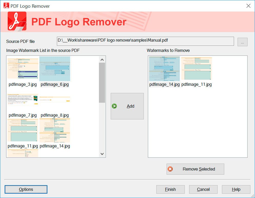 SoftOrbits PDF Logo Remover স্ক্রিনশট.